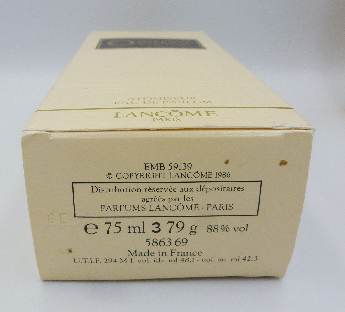 O de Lancome Intense - Eau de PARFUM Atomiseur 75 ml (Vintage)