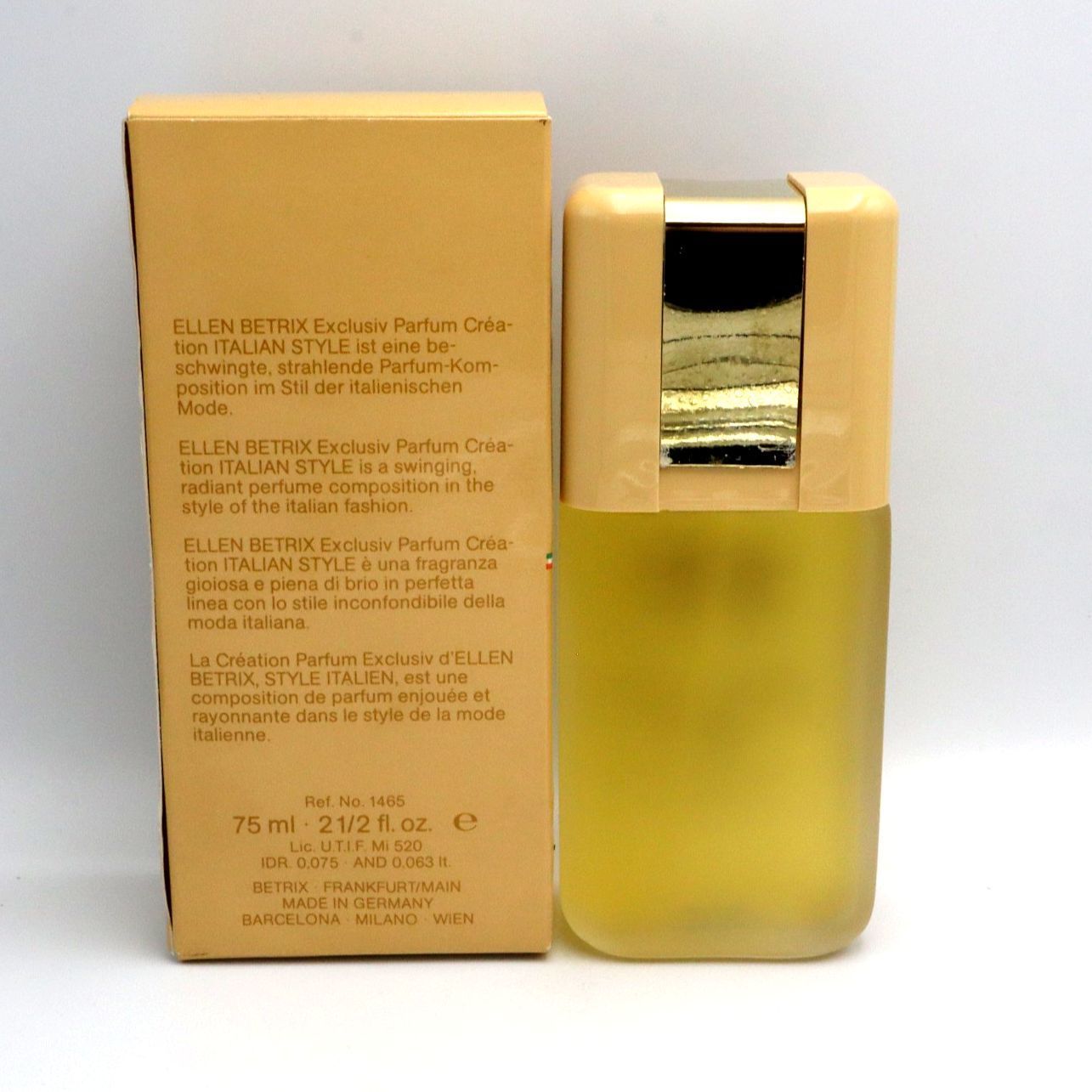 Ellen Betrix Italian Style - Eau de Toilette Spray 75 ml (Vintage)
