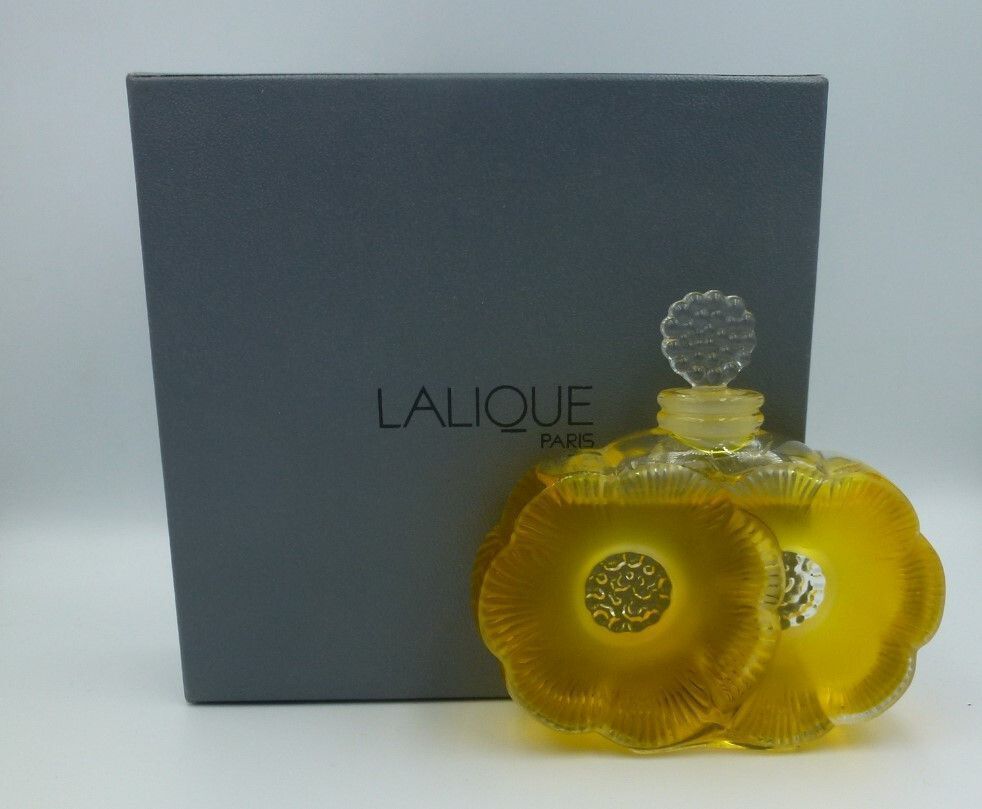 Markenlos Lalique DEUX Fleurs Frosted Crystal Parfüm 50 ml