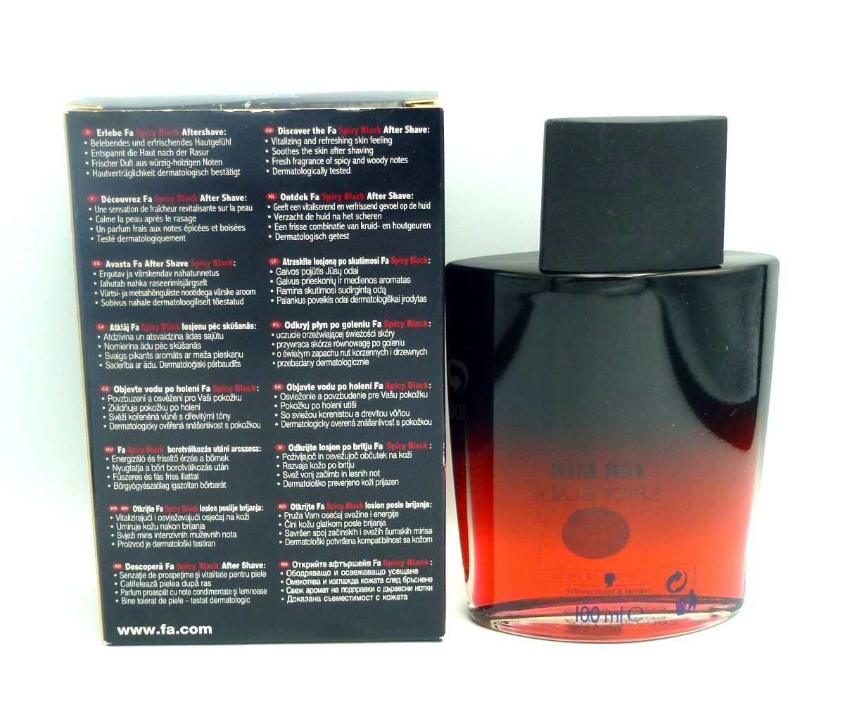 Fa for Men SPICY BLACK - After Shave 100 ml (Vintage)