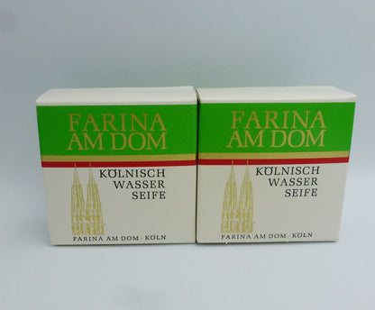 2 X Farina am Dom Kölnisch Wasser - Seife 2 x 80 g (Rarität)